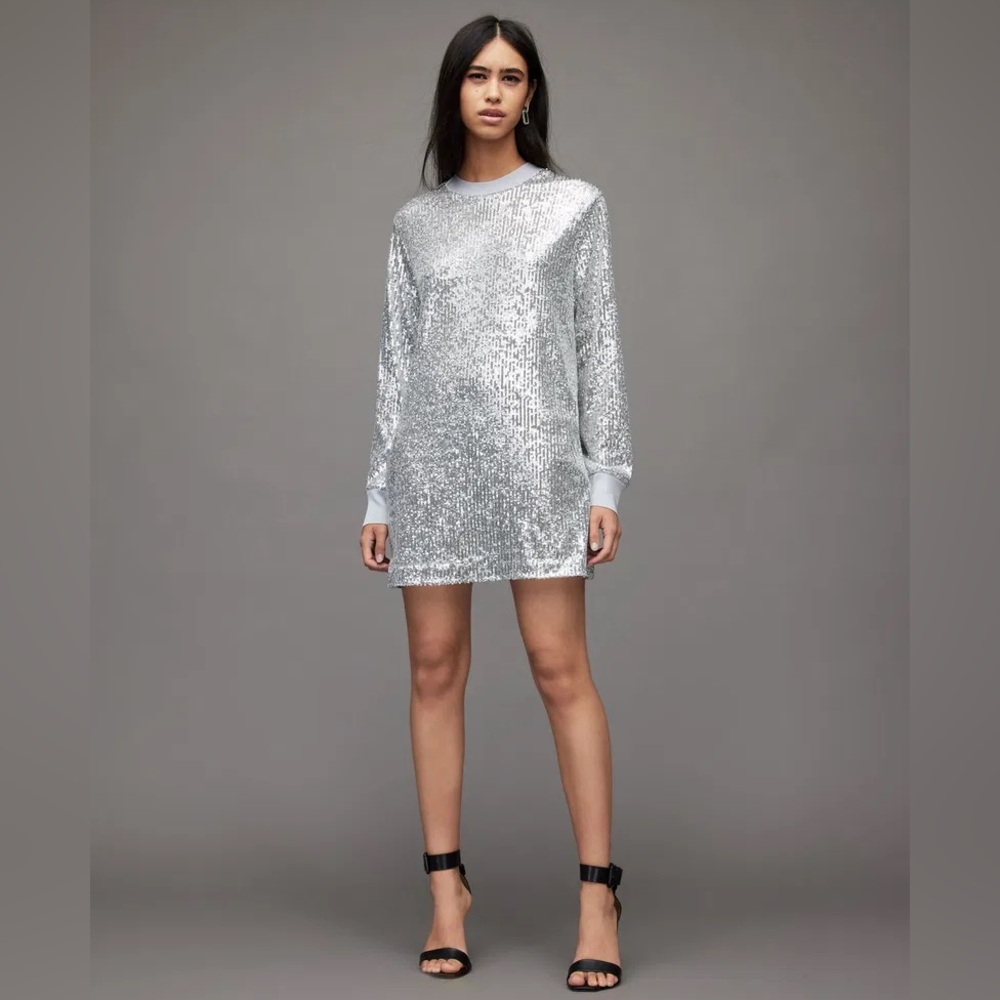 🆕 All Saints Jeula Sequin Mini Dress
